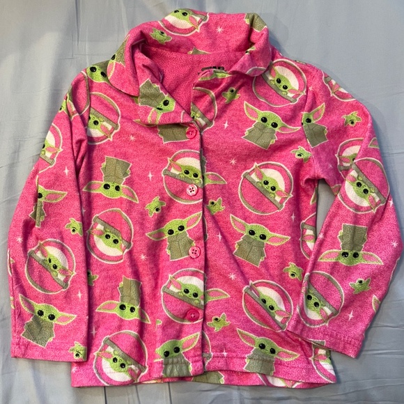 Star Wars Baby Yoda (Grogu) Girls Pajama Set, Size 6 - Picture 3 of 5